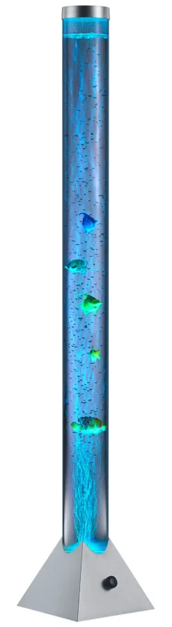 Reality Stehlampe Motion transparent silber Kunststoff B/H/T/D: ca. 21x130x21x10 cm
