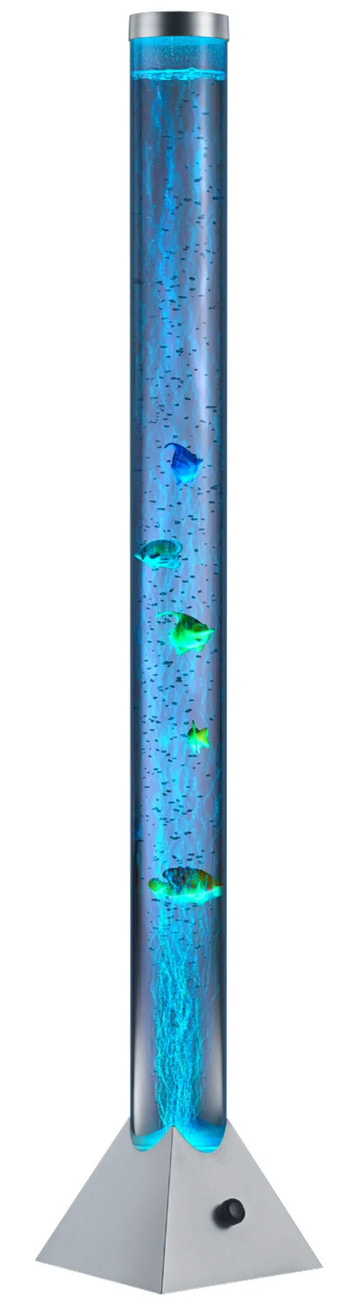 Reality Stehlampe Motion transparent silber Kunststoff B/H/T/D: ca. 21x130x21x10 cm