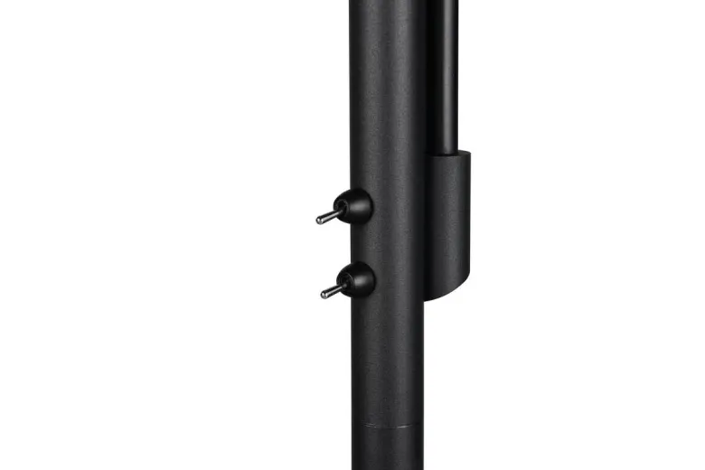 Reality Stehlampe schwarz Metall E27 2 Brennstellen