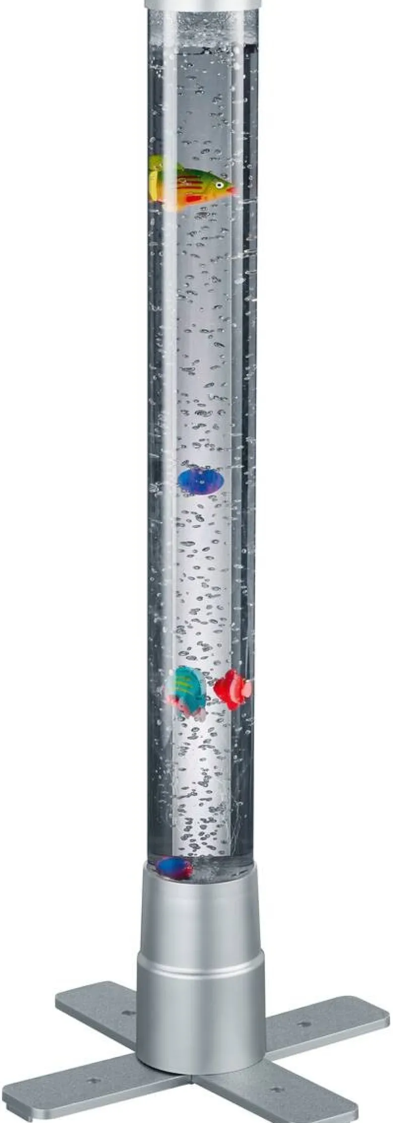 Reality Wassersäule Motion klar titanfarbig Kunststoff H/D: ca. 61x6 cm 1 Brennstellen