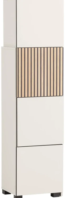 Regal Alexa creme beige B/H/T: ca. 76x165,1x33,1 cm