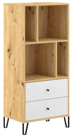 Regal BILBAO Eiche Artisan Nachbildung B/H/T: ca. 63,4x135,2x40 cm