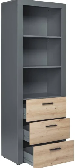 Regal Cobeto Eiche Artisan Nachbildung B/H/T: ca. 68,6x190x41,6 cm