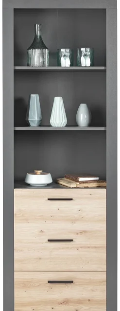 Regal Cobeto Eiche Artisan Nachbildung B/H/T: ca. 68,6x190x41,6 cm