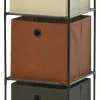 Regal dunkelbraun Metall B/H/L: ca. 35x102x35 cm