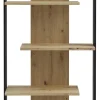 Regal Eiche Artisan Nachbildung schwarz B/H/T: ca. 80x159x35 cm