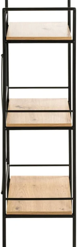 Regal Eiche Nachbildung schwarz B/H/T: ca. 34x96x27 cm