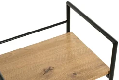 Regal Eiche Nachbildung schwarz B/H/T: ca. 34x96x27 cm