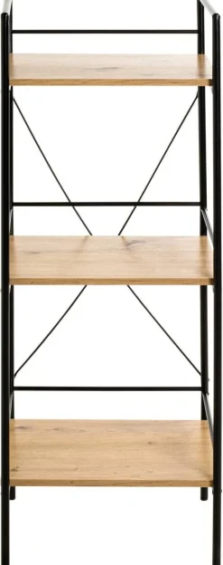 Regal Eiche Nachbildung schwarz B/H/T: ca. 34x96x27 cm