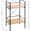 Regal Eiche Nachbildung schwarz B/H/T: ca. 34x62x27 cm