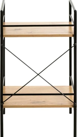 Regal Eiche Nachbildung schwarz B/H/T: ca. 34x62x27 cm