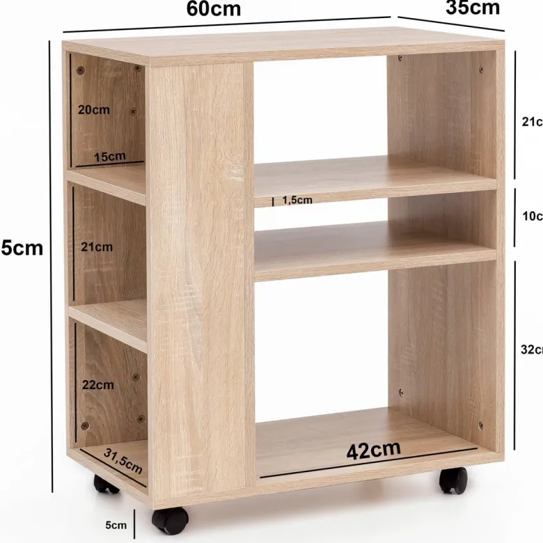 Regal Eiche Sonoma Nachbildung B/H/T: ca. 60x75x35 cm