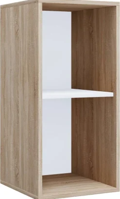 Regal Lona I Eiche Sonoma Nachbildung weiß B/H/T: ca. 35x74x37 cm