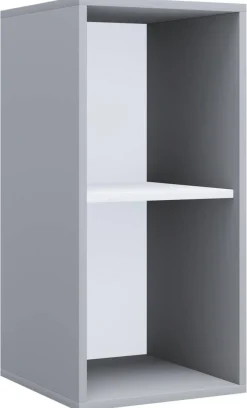 Regal Lona I grau weiß B/H/T: ca. 35x74x37 cm