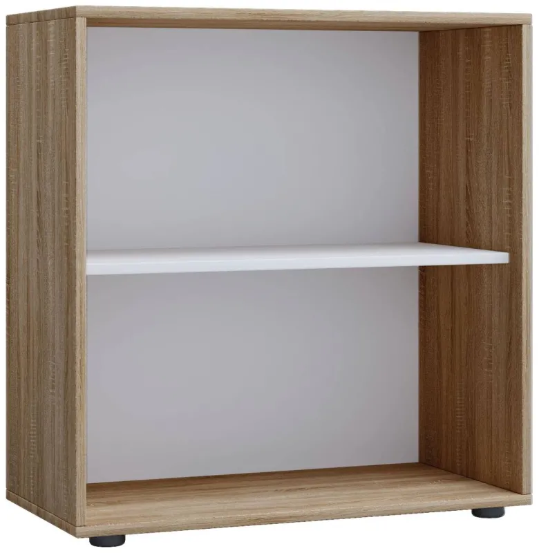 Regal Lona L ohne Türen Eiche Sonoma Nachbildung weiß B/H/T: ca. 70x74x37 cm