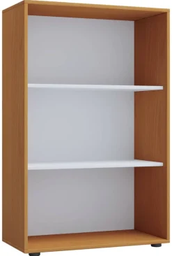 Regal Lona XL ohne Türen buche Nachbildung weiß B/H/T: ca. 70x110x37 cm