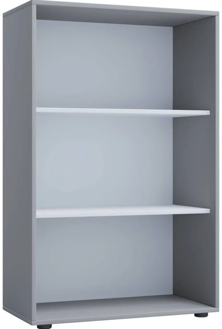 Regal Lona XL ohne Türen grau weiß B/H/T: ca. 70x110x37 cm