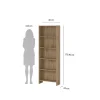 Regal Mara Eiche Artisan Nachbildung B/H/T: ca. 60x176x24 cm