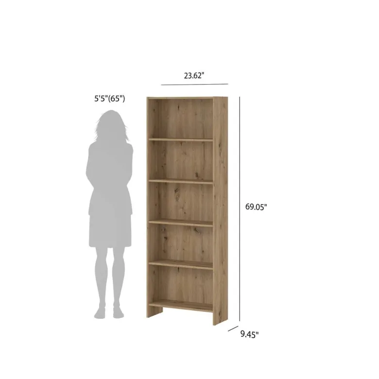 Regal Mara Eiche Artisan Nachbildung B/H/T: ca. 60x176x24 cm