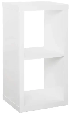 Regal Milano weiß Lack Hochglanz B/H/T: ca. 40x75x33 cm