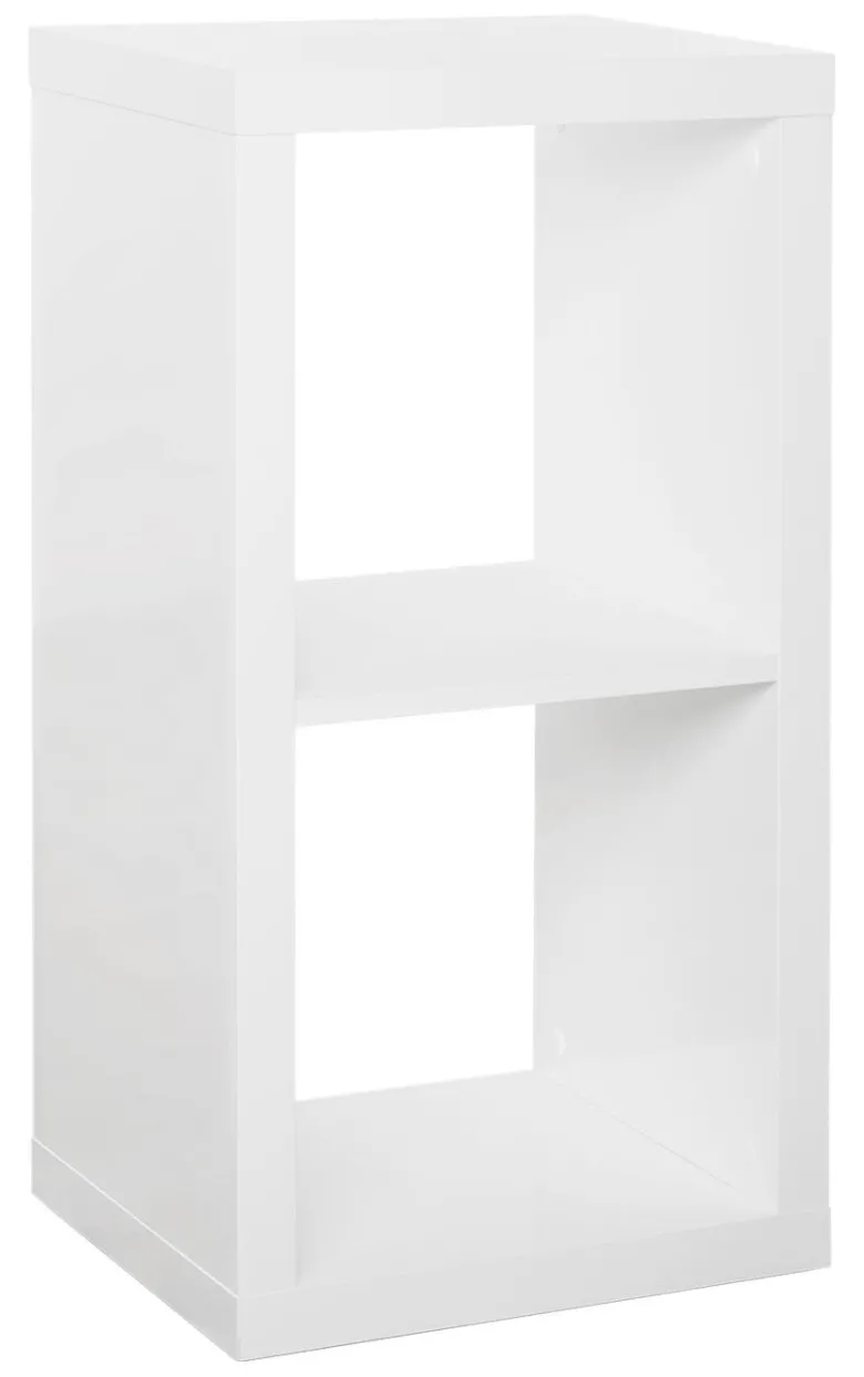 Regal Milano weiß Lack Hochglanz B/H/T: ca. 40x75x33 cm