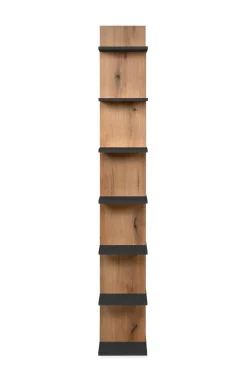 Regal Navas 20A Eiche Artisan Nachbildung anthrazit B/H/T: ca. 80x173x25 cm