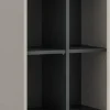 Regal Noida Kaschmirgrau Nachbildung schwarz B/H/T: ca. 192x45x35 cm