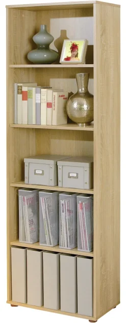 Regal Parini 4 Eiche Sonoma Nachbildung B/H/T: ca. 60x180x30 cm