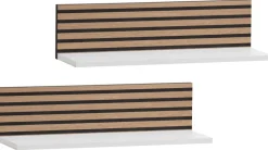 Regal Ryker 2er-Set weiß matt B/H/T: ca. 60x15,7x17,3 cm