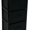 Regal schwarz MDF B/H/L: ca. 40x68x30 cm