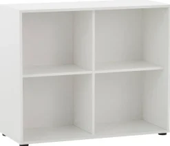 Regal Serie 400 perlweiß Optik B/H/T: ca. 100x83,6x41 cm