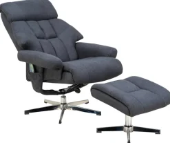 Relaxsessel anthrazit Microfaser B/H/T: ca. 83x83x98 cm
