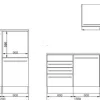 Respekta Doppelblock Premium hochglänzend B/H/T: ca. 290x200x60 cm