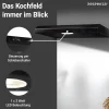 Respekta Dunstabzugshaube DH630SL schwarz Edelstahl B/H/T: ca. 60x7,8x47 cm