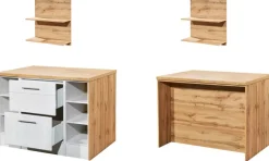 Respekta Inselküche Anton Eiche Wildeiche Nachbildung B/H/T: ca. 124x91x90 cm