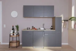 Respekta Küchenblock Economy Eiche Sägerau Nachbildung B/H/T: ca. 180x200x60 cm
