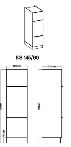 Respekta Küchenblock Marleen weiß Hochglanz B/H/T: ca. 310x211x60 cm