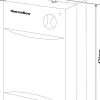 Respekta Untertischspeicher-Set Thermoflow weiß B/H/T: ca. 27x42x18 cm