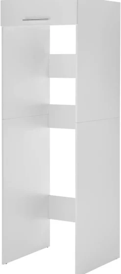 Respekta Waschmaschinenumbauschrank Clara weiß matt B/H/T: ca. 67,4x200x67,6 cm