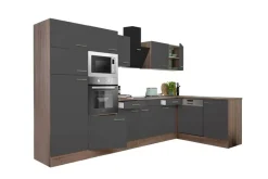 Respekta Winkelküche KBL340EYGMISGKE grau B/H/T: ca. 340x205x172 cm