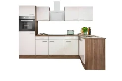 Respekta Winkelküche KBL280EYWS weiß B/H/T: ca. 280x205x172 cm