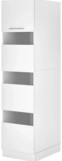 Respekta Wäscheschrank Clara weiß matt B/H/T: ca. 50x200x67,6 cm