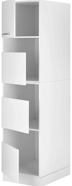 Respekta Wäscheschrank Clara weiß matt B/H/T: ca. 50x200x67,6 cm
