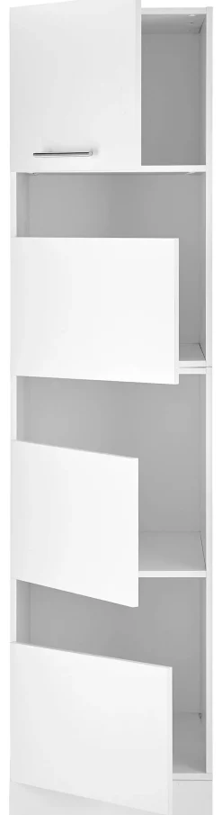 Respekta Wäscheschrank Clara weiß matt B/H/T: ca. 50x200x67,6 cm