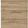 Rollcontainer Ben Eiche Artisan Nachbildung B/H/T: ca. 40x56x39 cm