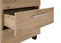 Rollcontainer Ben Eiche Artisan Nachbildung B/H/T: ca. 40x56x39 cm