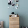 Rollcontainer braun Spanplatte B/H/T: ca. 40x70,5x33 cm