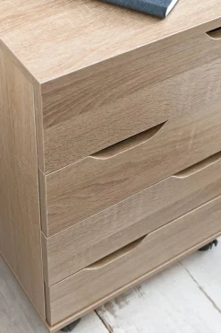 Rollcontainer braun Spanplatte B/H/T: ca. 40x60x40 cm