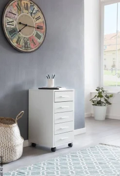 Rollcontainer braun Spanplatte B/H/T: ca. 33x63x63 cm