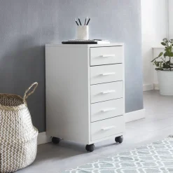 Rollcontainer braun Spanplatte B/H/T: ca. 33x63x63 cm